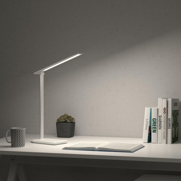 Desk Lamp Dimmable Table Lamp Reading Lamp with USB Charging Port, 5 Lighting Modes, Sensitive Control, 45 Minutes Auto-Off Timer, One-Click Reading Eye Protection lamp (Warm White) - Image 2