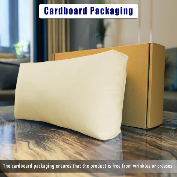 Non-Slip Head Pillow for Recliners - Neck Support Cushion with Velvet Cover for Pain Relief at Home, Office and Travel (Ivory) - Image 2